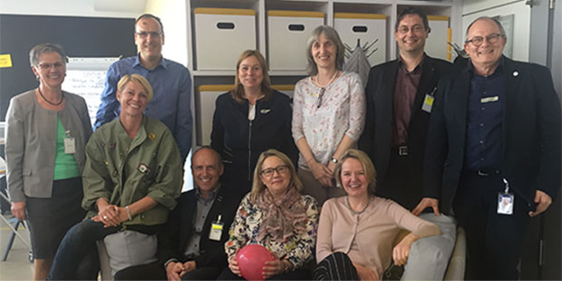 Gruppenbild aus SAP- und BFW-Funktionäre.